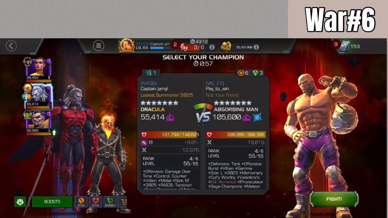 Another Dracula alliance war! | MCOC 