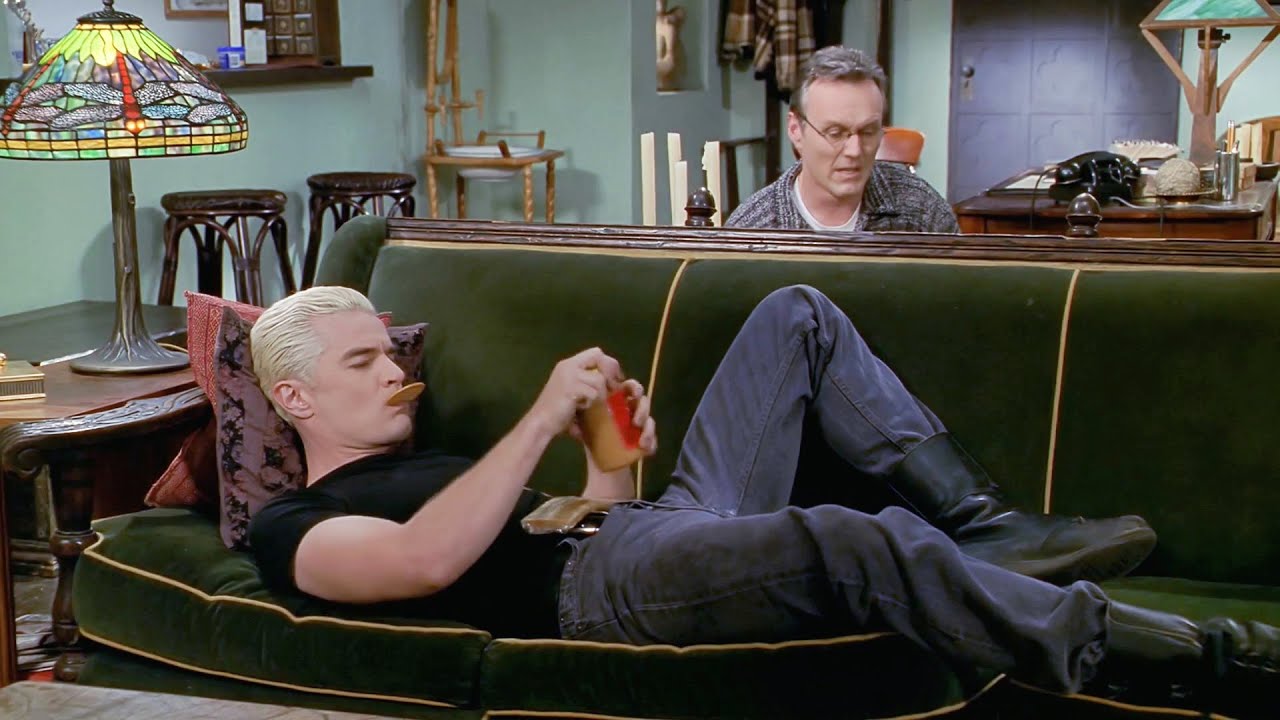AllSpuffyScenes 4x10 Giles gets rid of Spike at Xander's house
