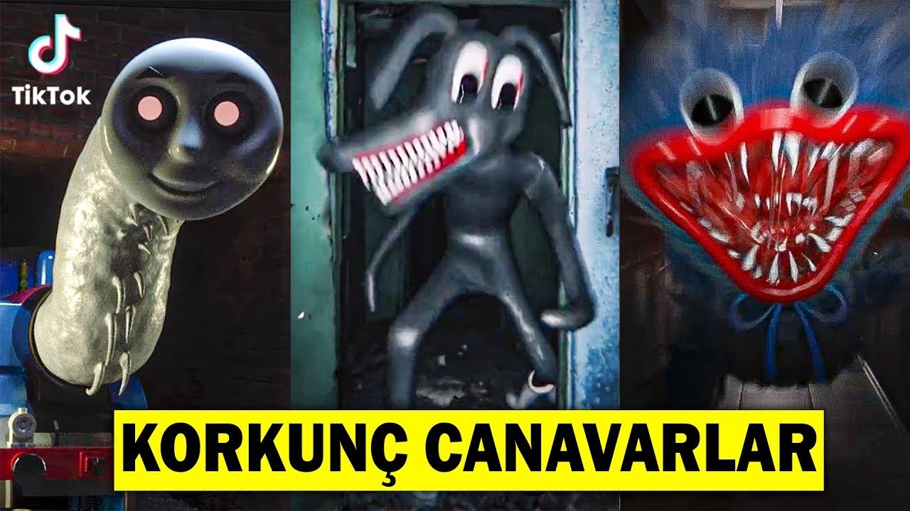TİKTOK'daki EN KORKUNÇ CANAVARLAR 😱 En Korkunç Tik Tok Videoları (Alfabe Lore , Rainbow Friends)