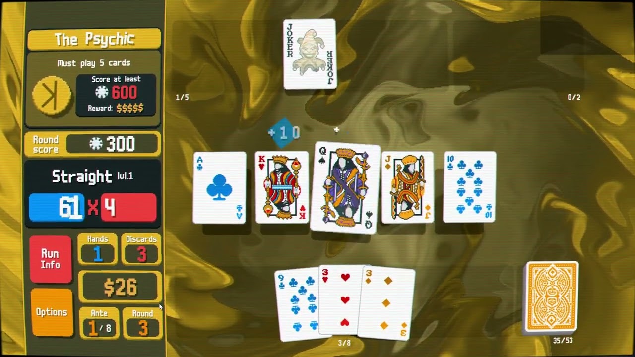 First time playing Balatro
