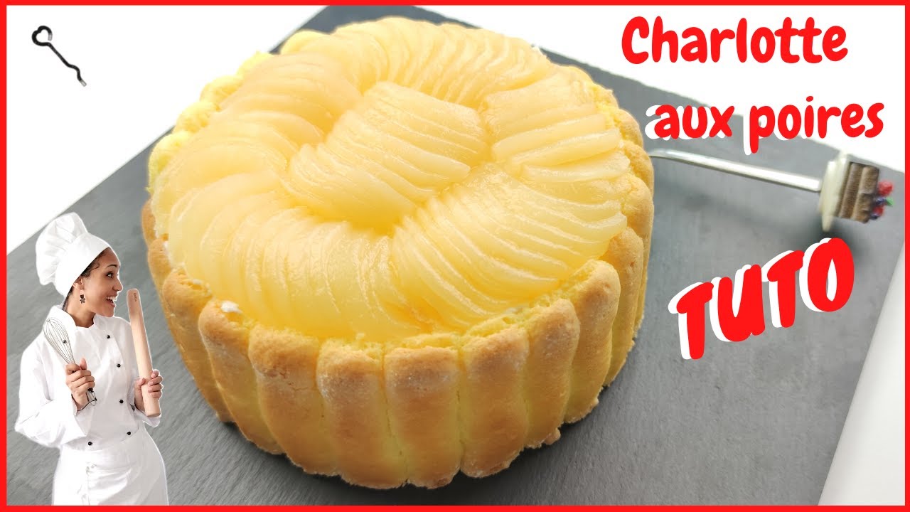 Charlotte aux poires SUPER facile!!! #recette #charlottepoires