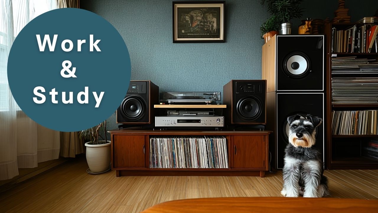 【Work】Deep Productive Mode｜Dog｜Lofi Chill BGM｜1Hour（勉強用・作業用）