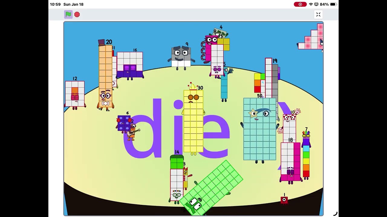 (MY FIRST SCRATCH PROJECT!) Numberblocks Band crazy house