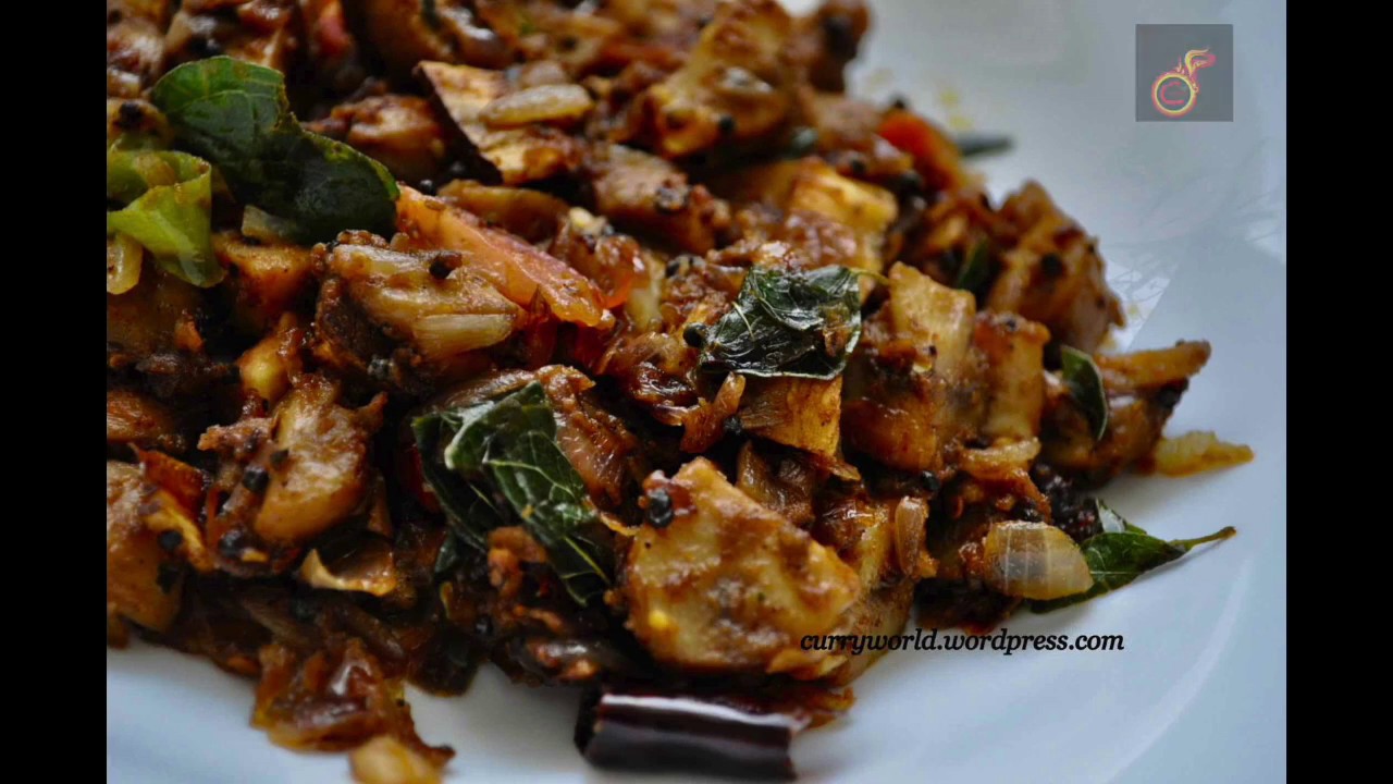 Easy Kerala Mushroom Rost/Mushroom Peralan/Mushroom Ularthiyathu /Koon Roast-with Subtitle Recp 59