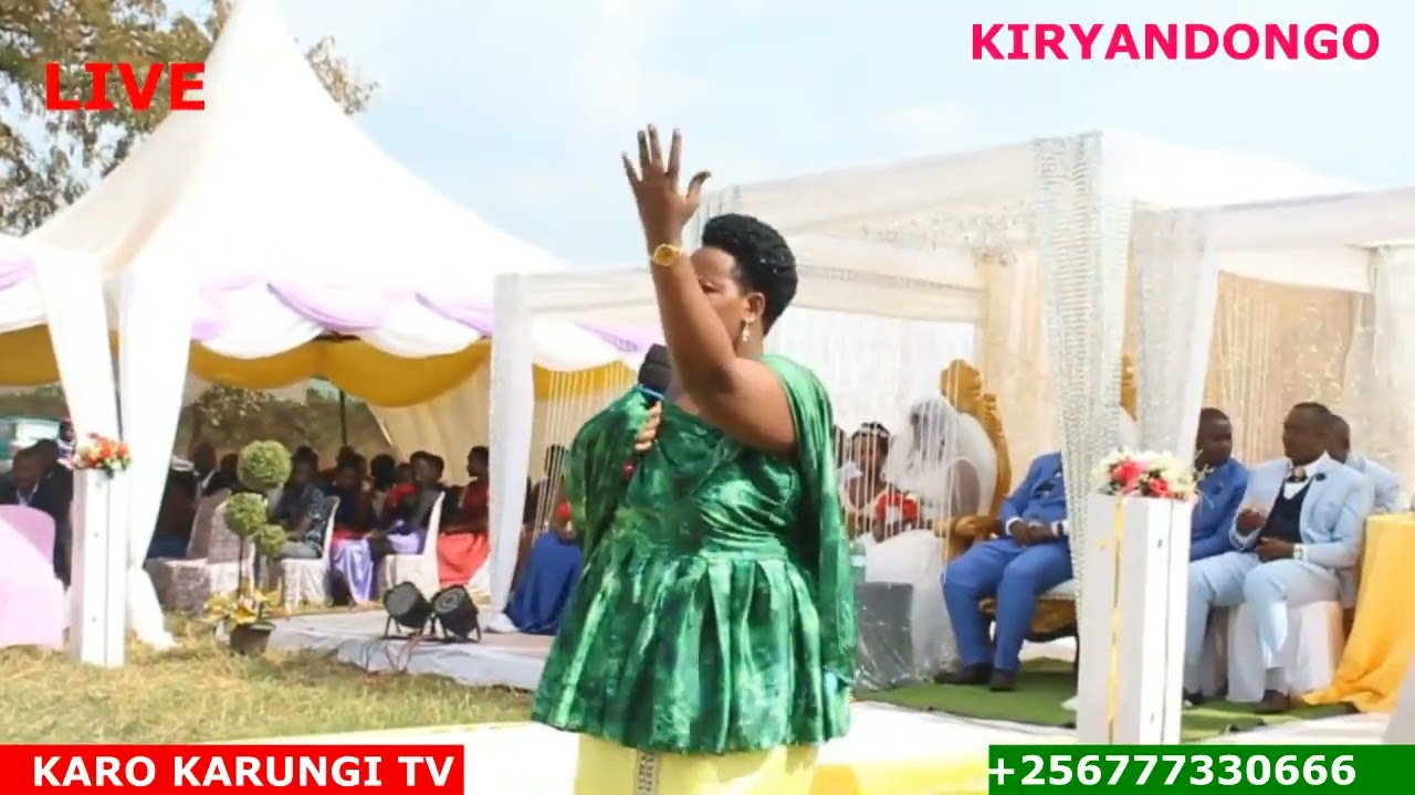 Nyangoma Daphine perfoming aha bugyenyi bwokuhingyira live in Kiryandongo