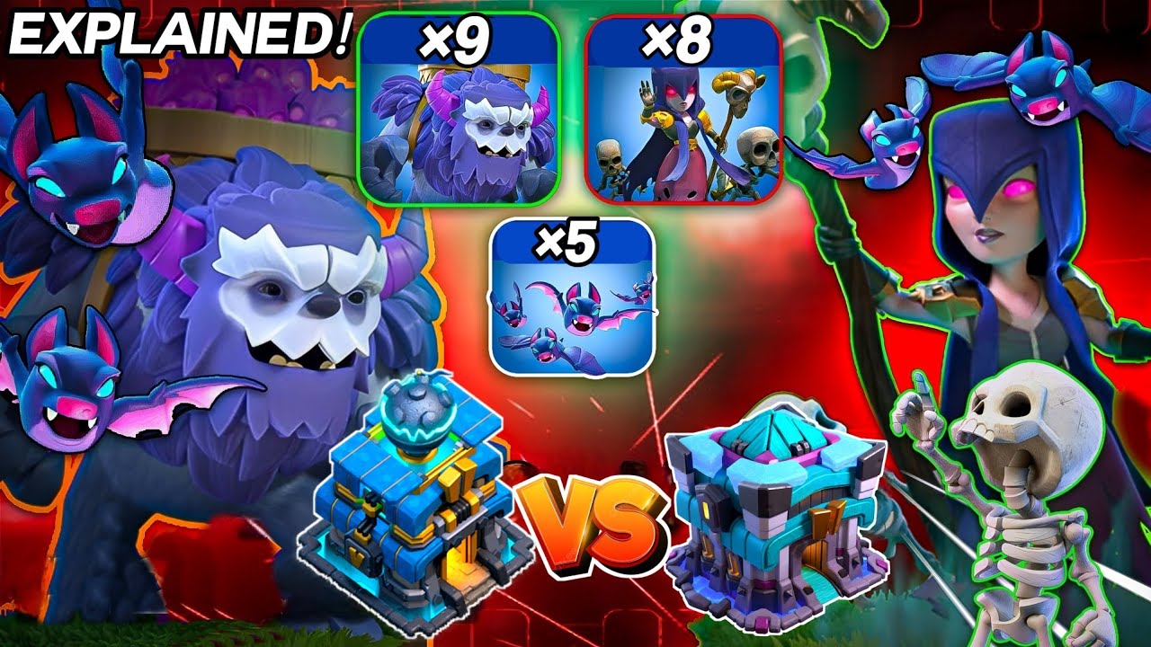 Back Stronger Than Ever: TH12 Yeti Witch Bats Strategy | TH12 Yeti Attack Strategy 