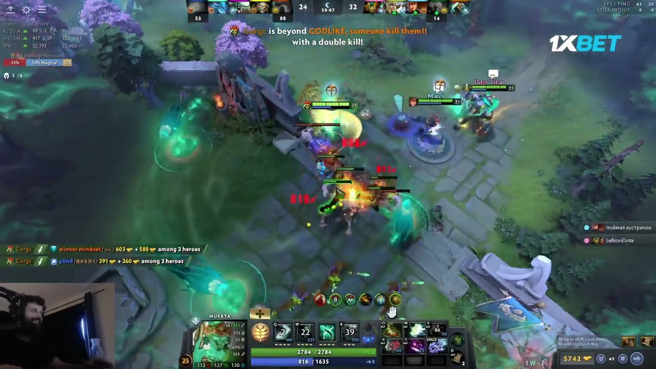 MUERTA + ET COMBO. GORGC KILLS MORPHLING IN 1 SECOND