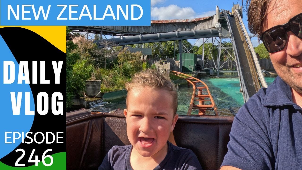 Весёлый день в Rainbow's End в Окленде — Life in New Zealand Daily Vlog #246