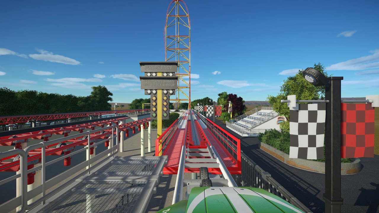 Planet Coaster Top Thrill Dragster POV Daytime