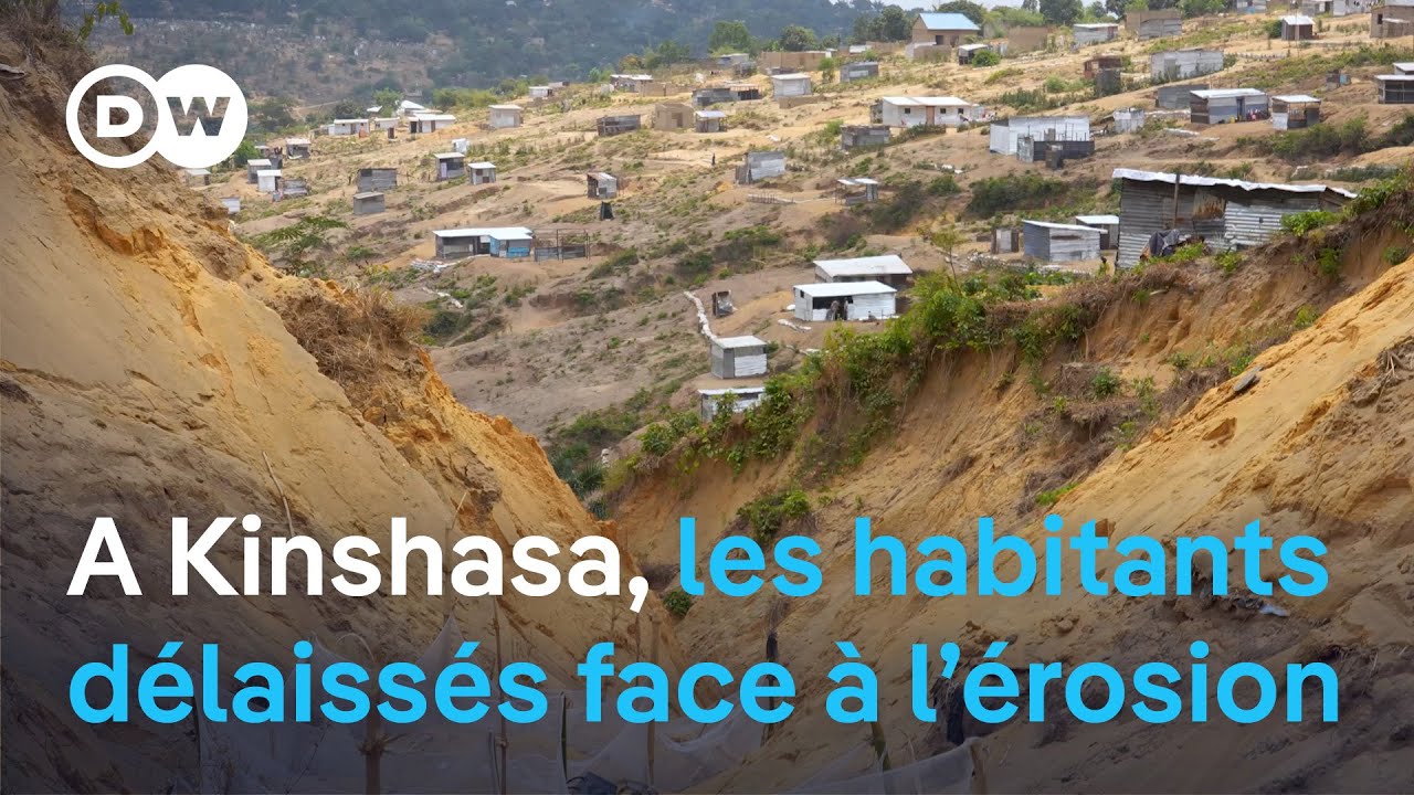 A Kinshasa, les habitants délaissés face à l’érosion