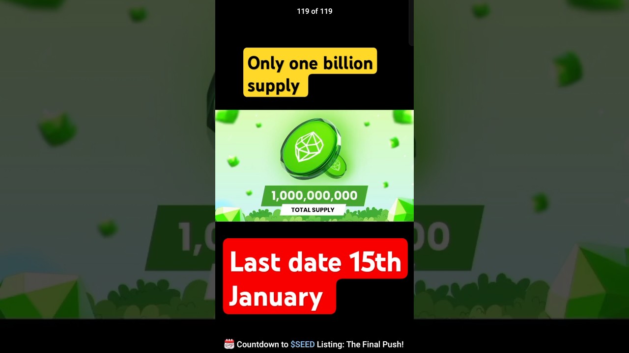 Seed Final day 🌱#seed #seedairdrop #airdrop