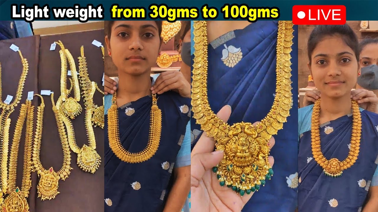 Light weight  30gms to 100gms  Kasula Haram Collection❤️  Suhas Jewellers@brideessentials