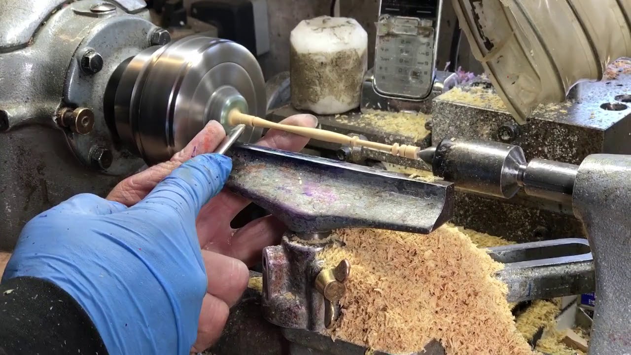 Turning a Rainbow bobbin