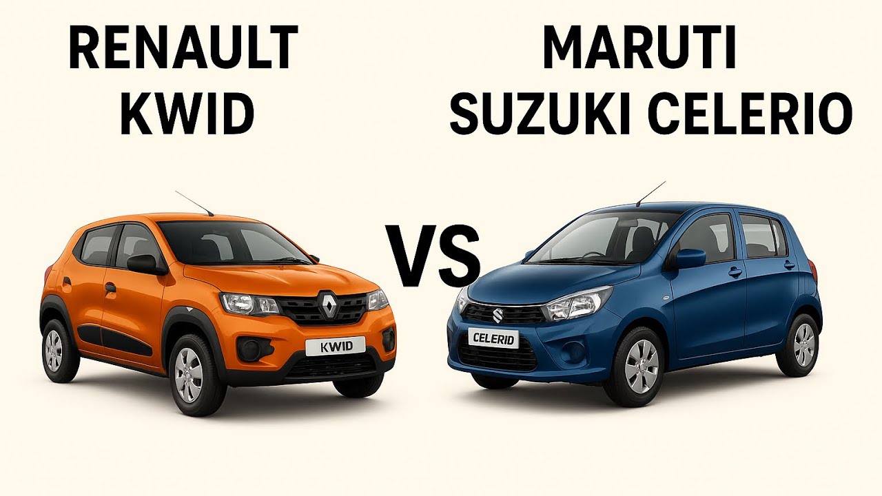 kwid vs celerio comparison #gst2025 #renault #marutisuzuki #basemodel #topmodel #trending #carslover