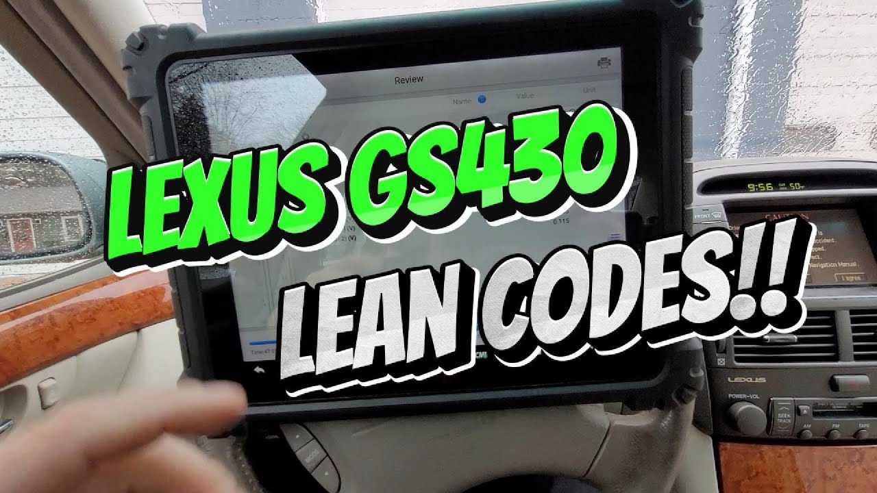 Lexus GS 430 Running Lean!