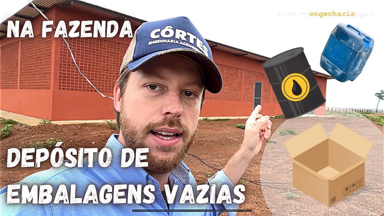 Depósito de embalagens vazias na Fazenda