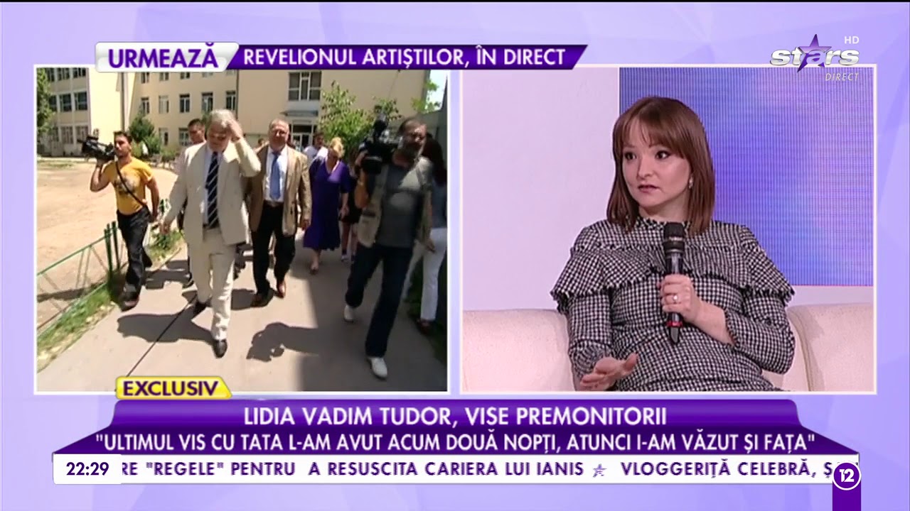 Lidia Vadim Tudor: „Mama îl visează pe tata în fiecare noapte, îl vede mergând prin casă”