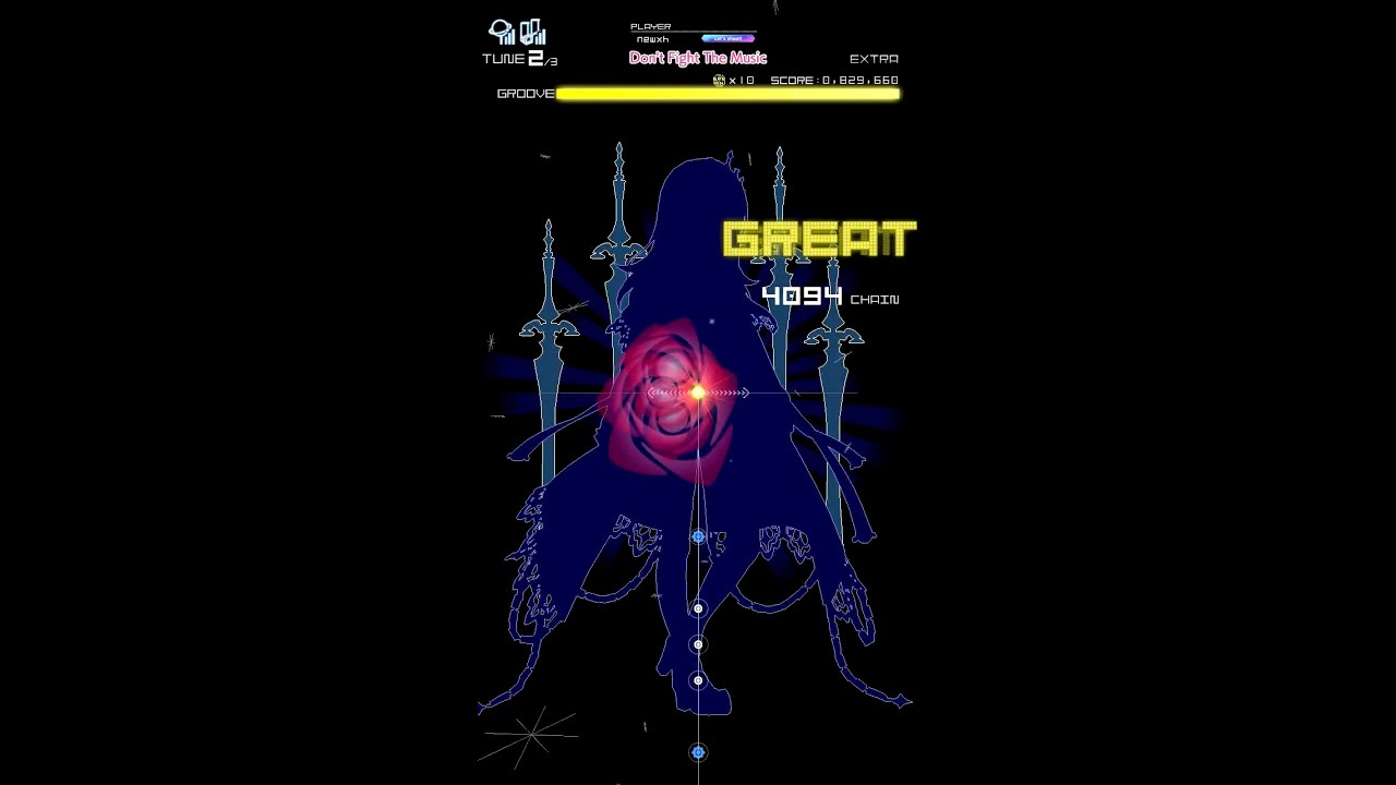 Don't Fight The Music [EXTRA] FULL CHAIN 【GROOVE COASTER 4MAX】