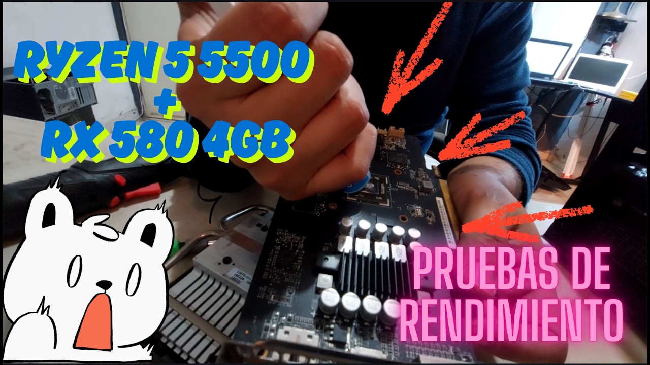 Ryzen 5 5500 + RX 580 4GB  TEST l Un cambio radical l By: COOPER