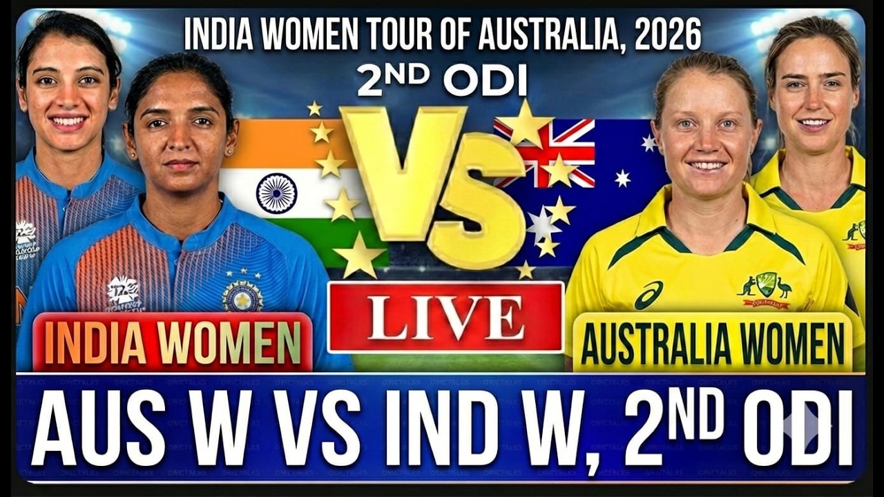 India Women vs Australia Women, 2nd ODI Match 2nd inning Live Cricket