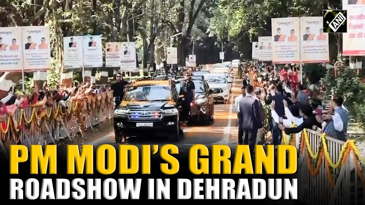 Uttarakhand: PM Modi holds mega roadshow in Dehradun