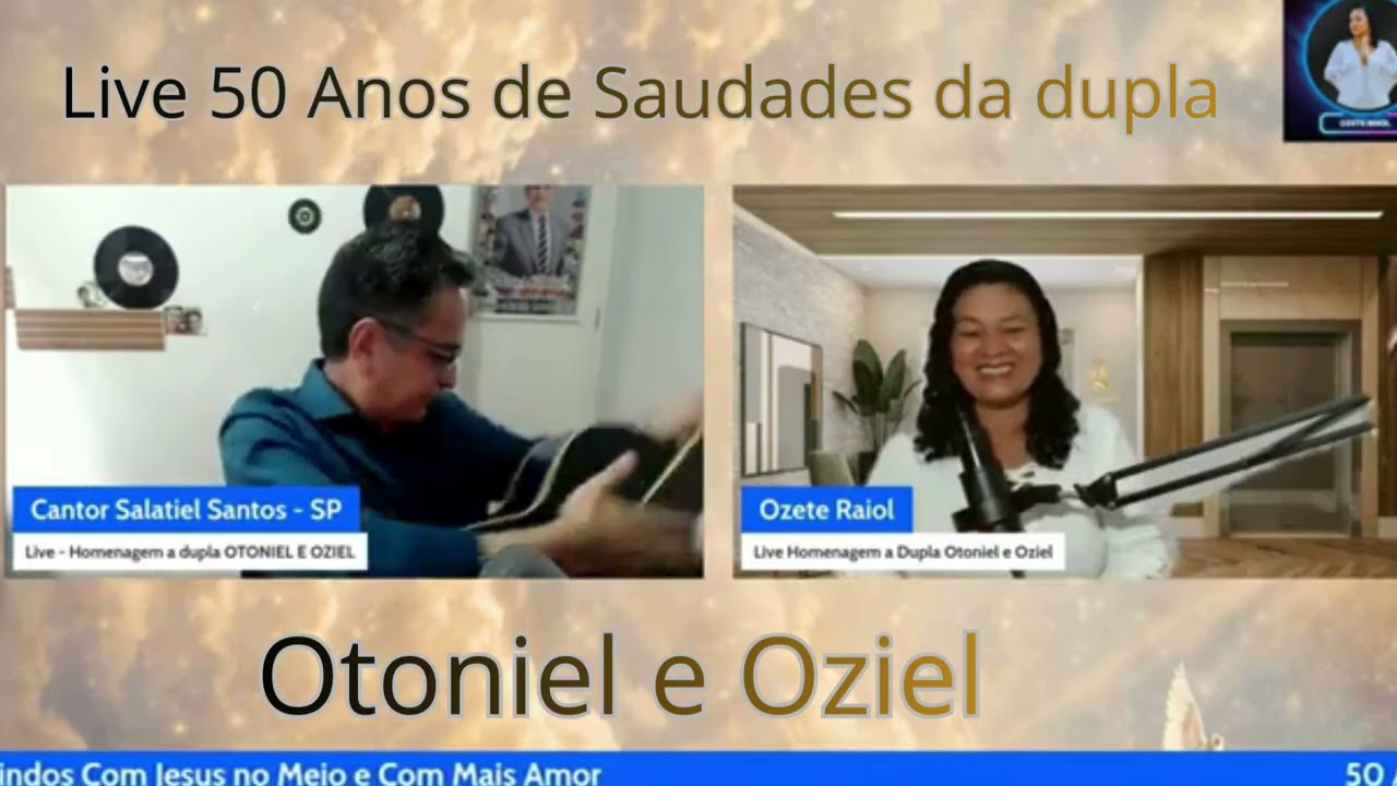 Momentos da Live 50 Anos de Saudades da dupla