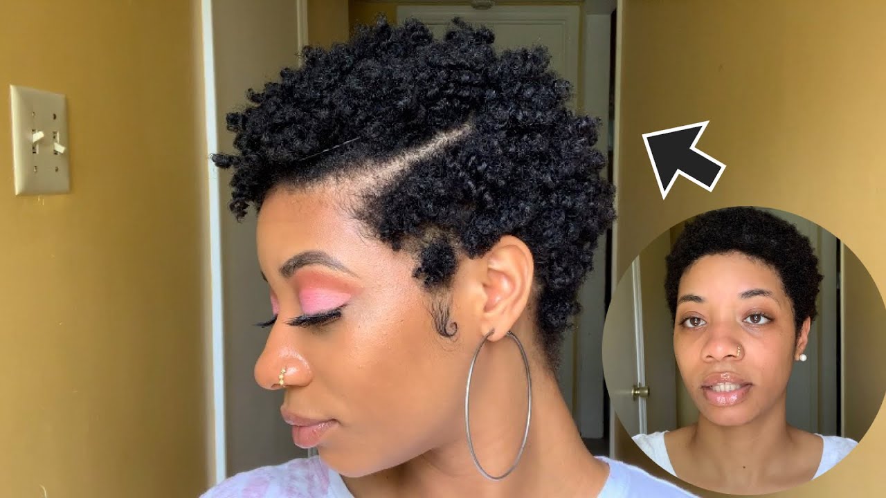 TWIST OUT ON TYPE 4 SHORT NATURAL HAIR | STYLING MY TWA