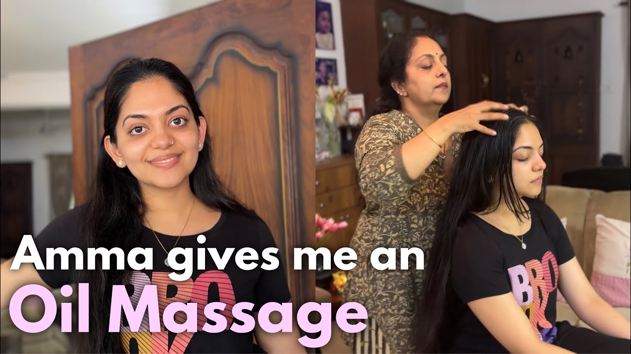 Amma gives me an Oil Massage | Ahaana Krishna , Sindhu Krishna