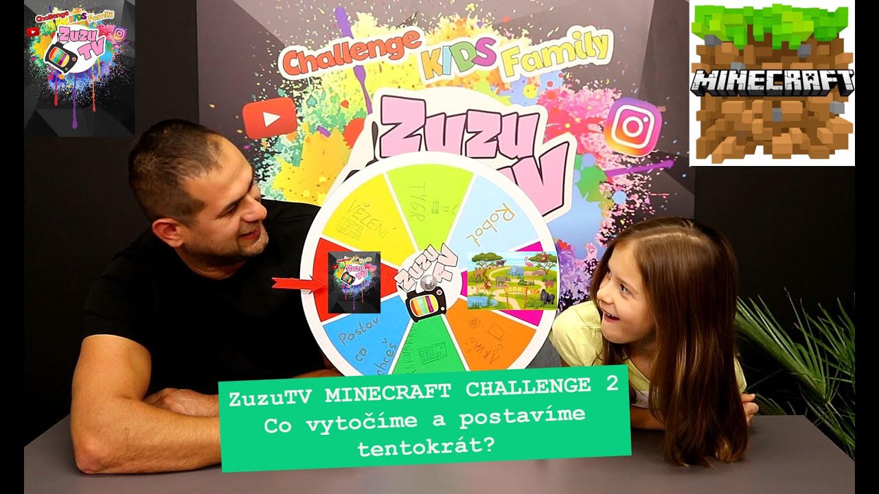 ZuzuTV MINECRAFT CHALLENGE 2 - Co vytočíme a postavíme tentokrát? 🧱