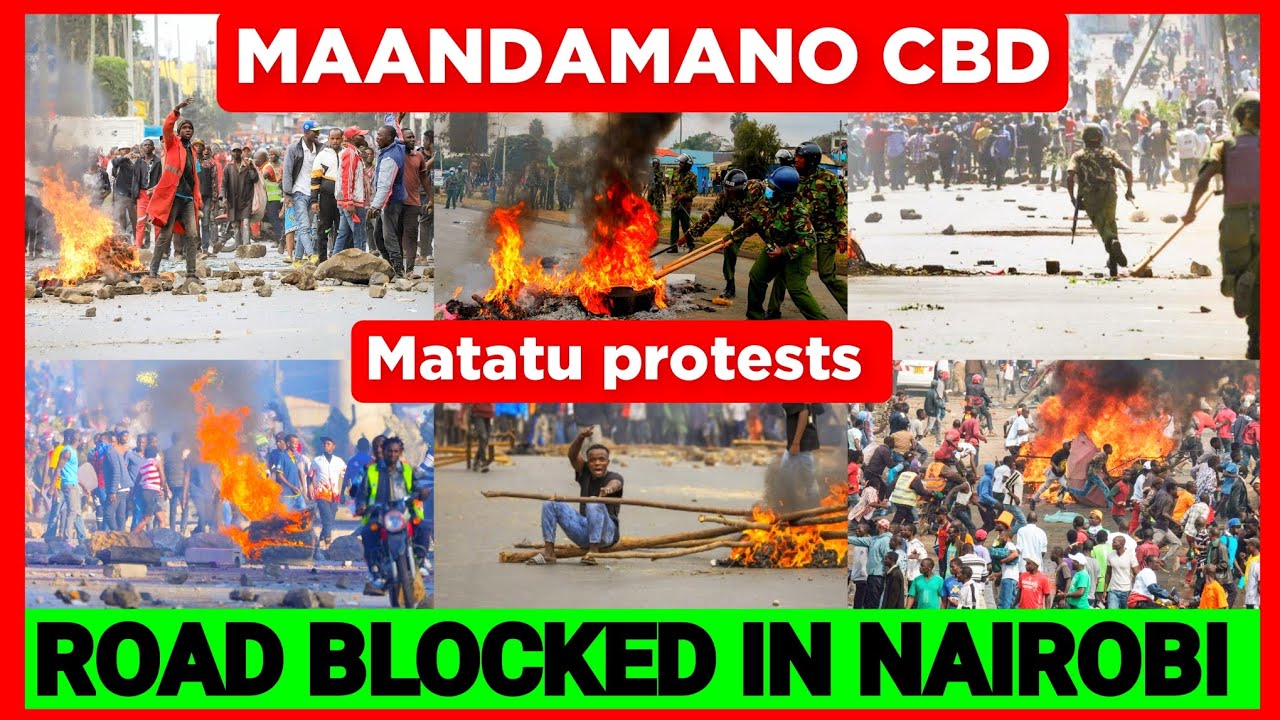 Enough is Enough! Nairobi CBD on Fire as Matatus Block Roads against Boda boda impunity, NIKUBAYA
