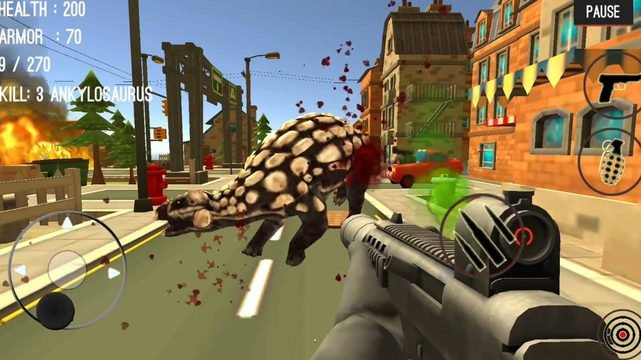 Best Dino Games - Dinosaur Hunter Dino City 2017 Android Gameplay