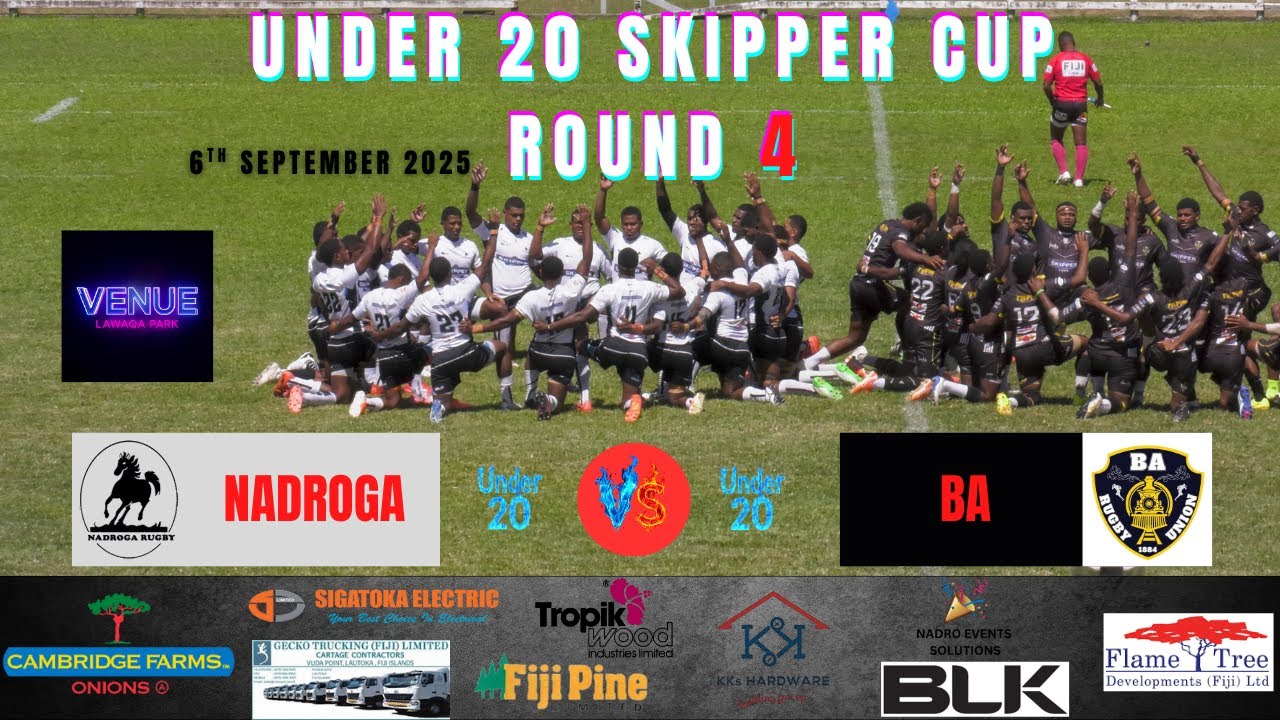 Nadroga vs Ba under 20 skipper cup round 4   6th September 2025.