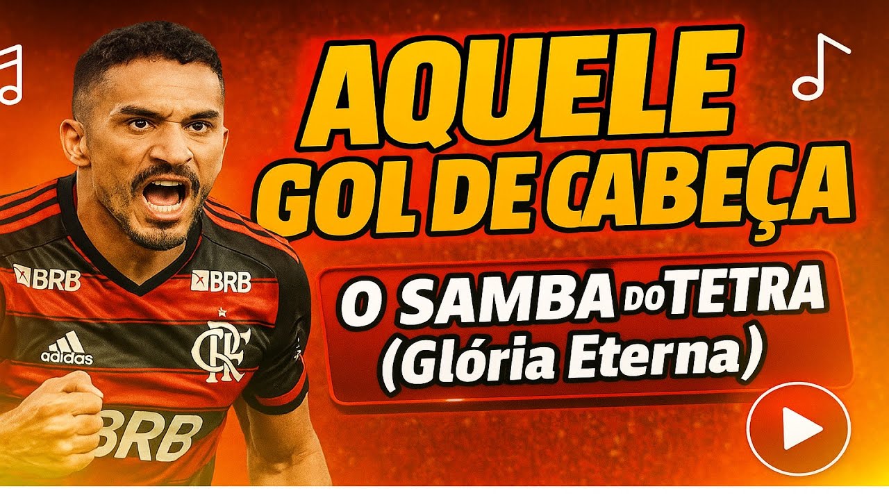 Gol de cabeça do Danilo! O Samba do Tetra do Flamengo ❤️