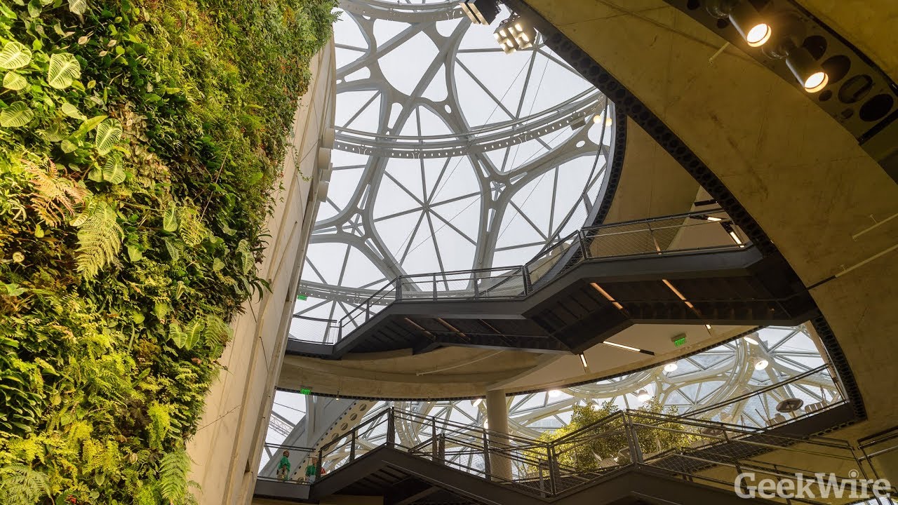 First look inside the Amazon Spheres
