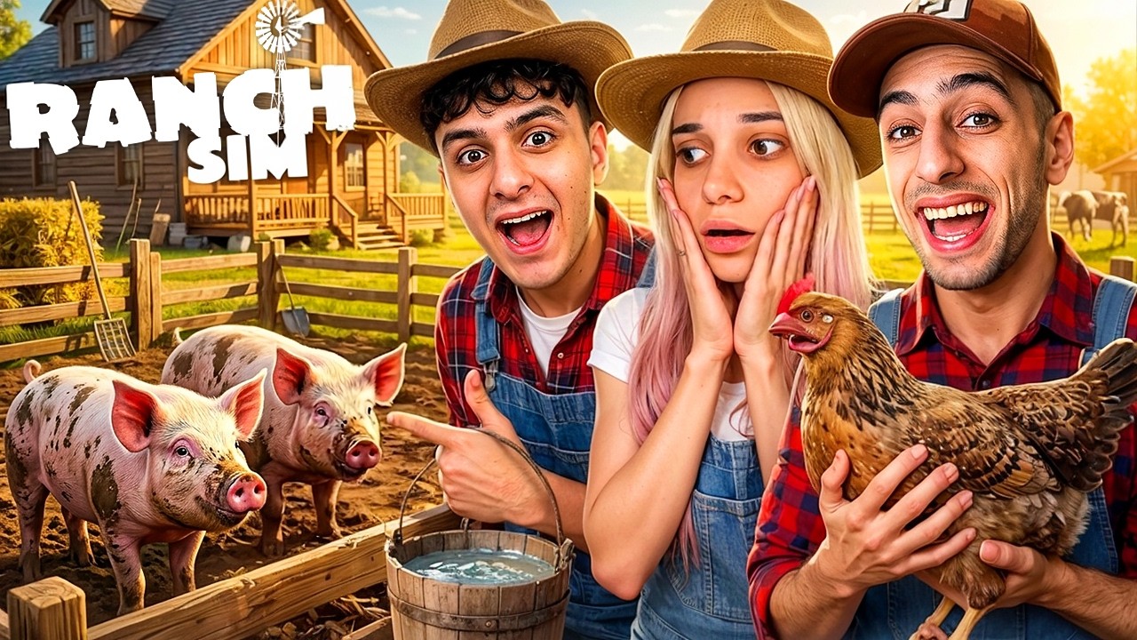 🔴 LIVE | Տիկոն կյանքներս ուտում ա 😩🤬 | AMH x OFELYA x TIKOOO | Ranch Simulator #2