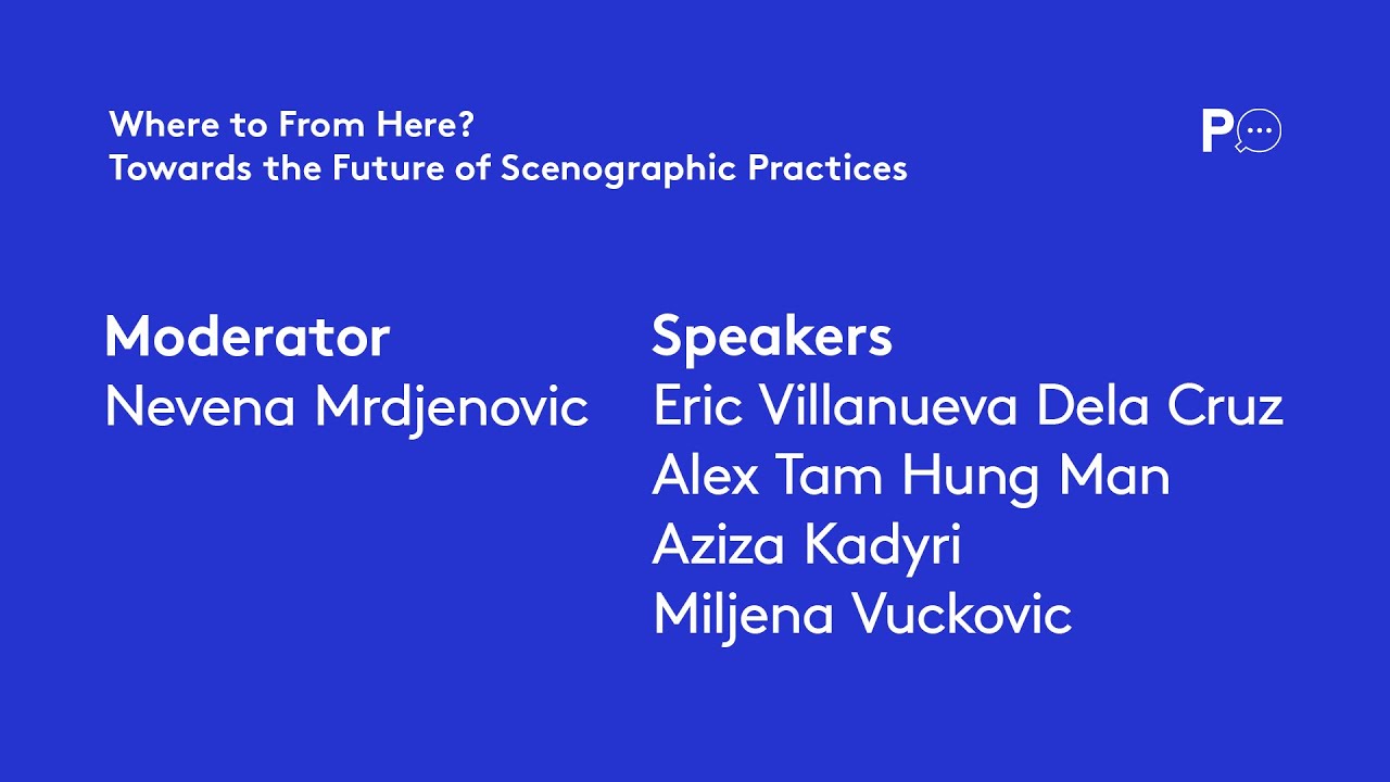 PQ Talks 16 June - Where to from Here? Towards the Future of Scenographic Practices