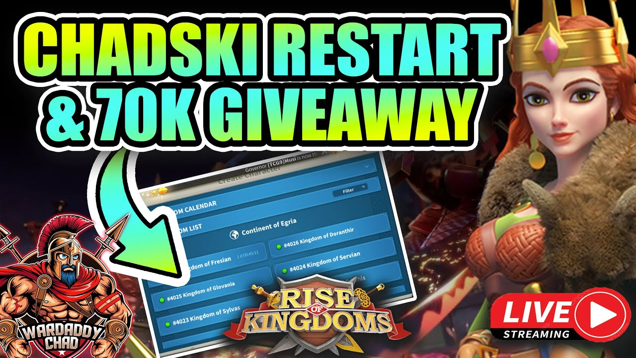 Restart Madness & 70K Giveaway: Making Early Game Great Again - Rise of Kingdoms