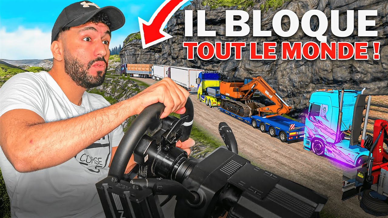 Quand  1500 JOUEURS Se Retrouvent sur la route de la MORT… 😡 (EURO TRUCK EN MULTI - TRUCKERS MP)