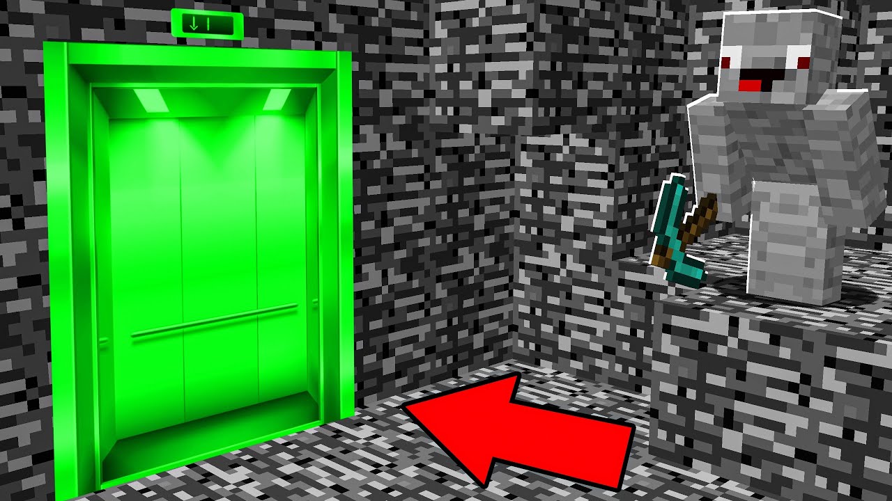 Alphastein heimlich Emerald Fahrstuhl in LUCKY BLOCK BEDWARS