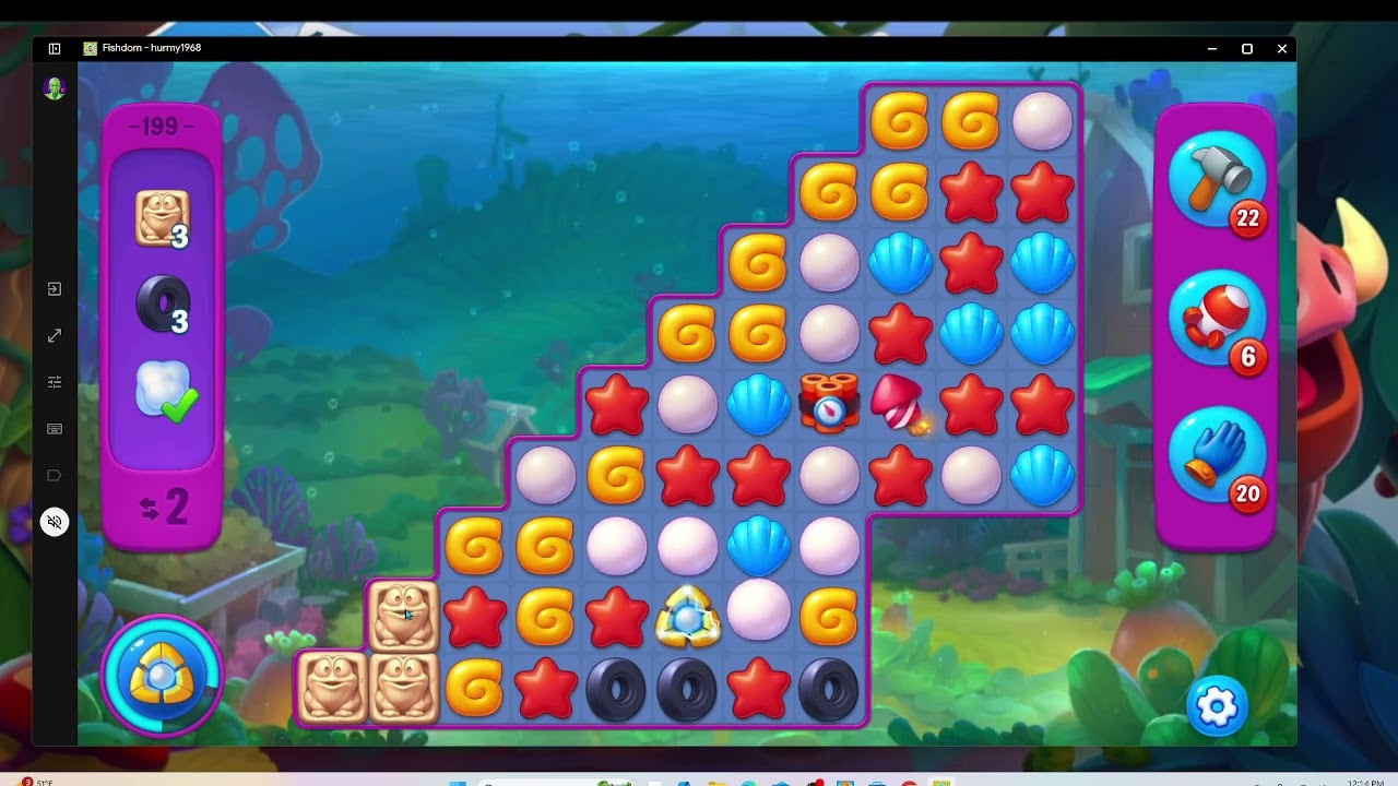 Fishdom Super Hard Level 199 | Pirate Aquarium | Audio Talkthrough F2P Tips & Strategy Walkthrough