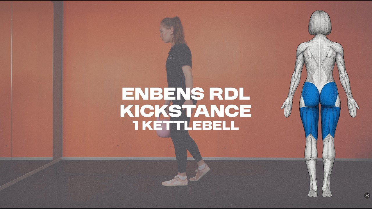 Enbens rdl kickstance med kettlebell