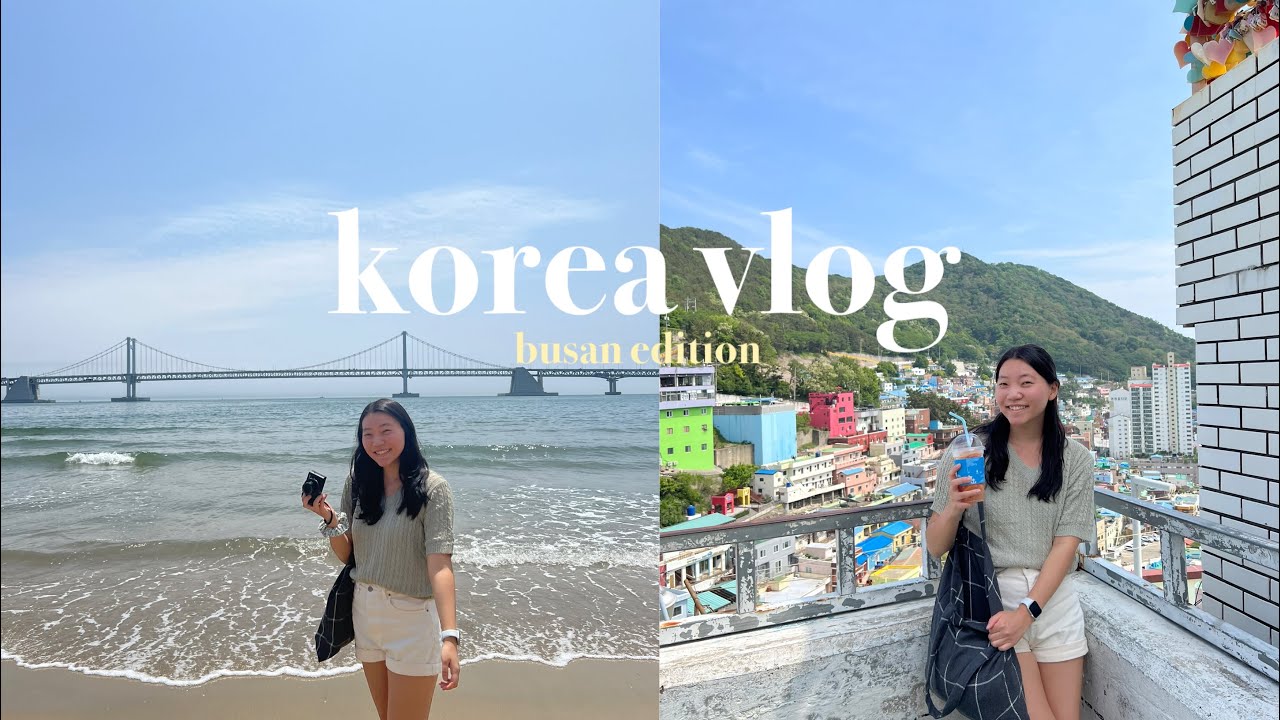 korea vlog | famous busan eats, staying at gwangalli beach, gamcheon culture village, luge riding 🌉🌈