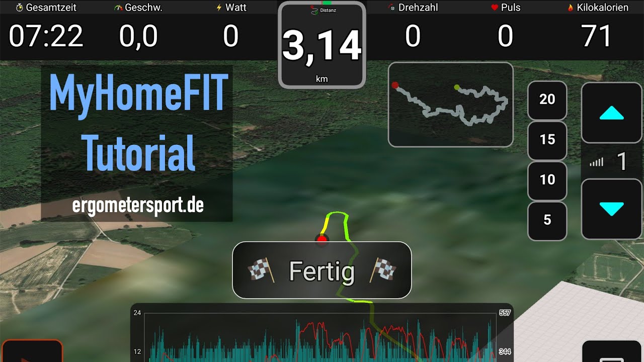 MyHomeFIT | Traingsapp | Tutorial | ERGOMETER & HEIMTRAINER