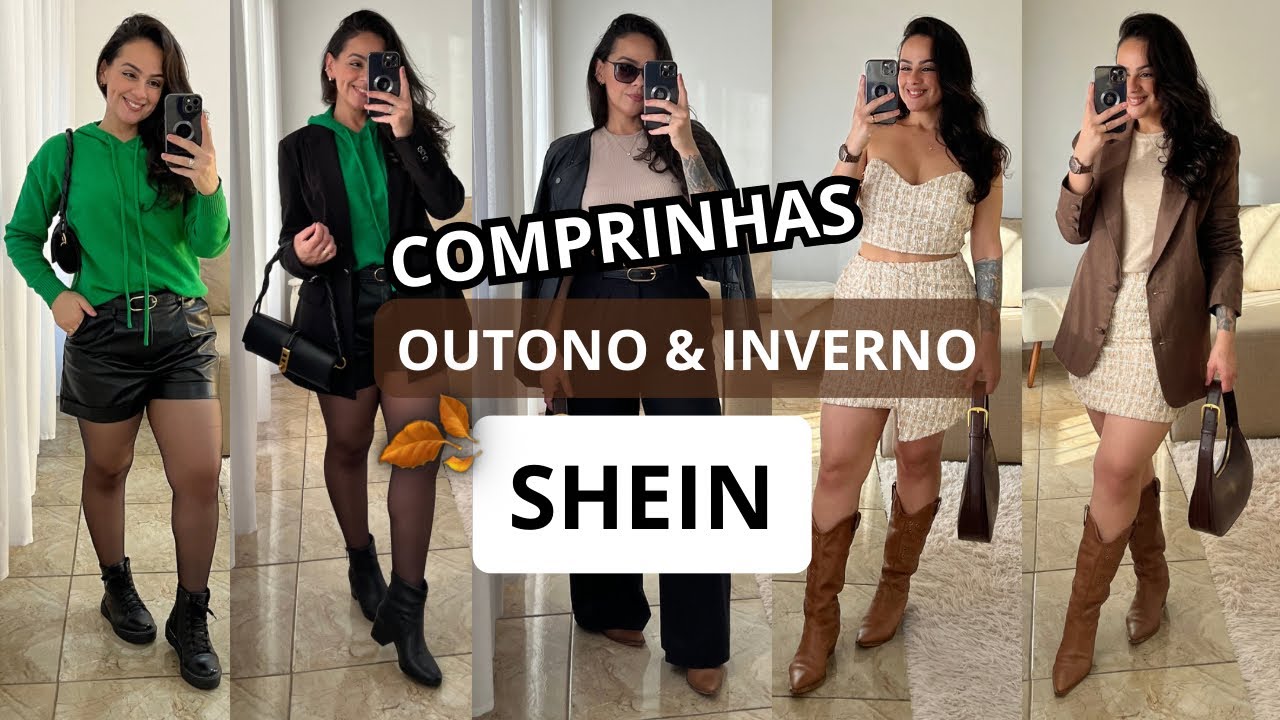 COMPRINHAS SHEIN | OUTONO INVERNO 🍂 LOOKS ESTILOSOS SHEIN + CÓDIGO DE DESCONTO SHEIN BR59162M 🤑