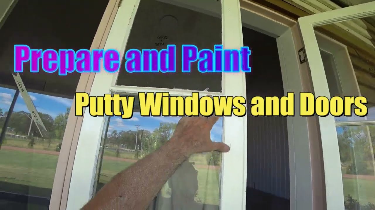 Preparing loose putty on Casement windows & french doors