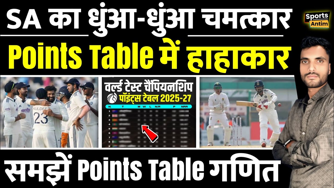 WTC Points Table 2025 Today | World Test Championship Points Table 2025-27 |