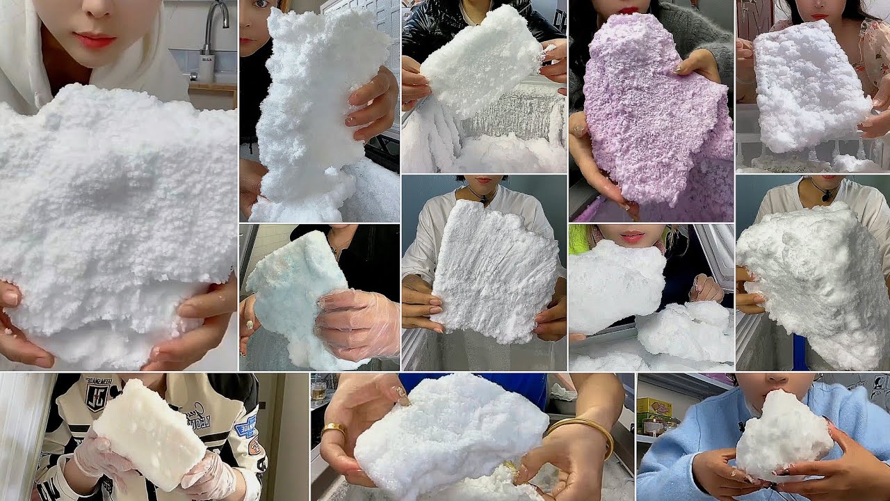 ♦️(💠ONLY B!TES)_ ALL NEW 😍OPEN FREEZER🍚| BiG | SOFT & SQUEAKY 🥶| FR0ST SLABS 🧊 EATING COLLECTION♦️