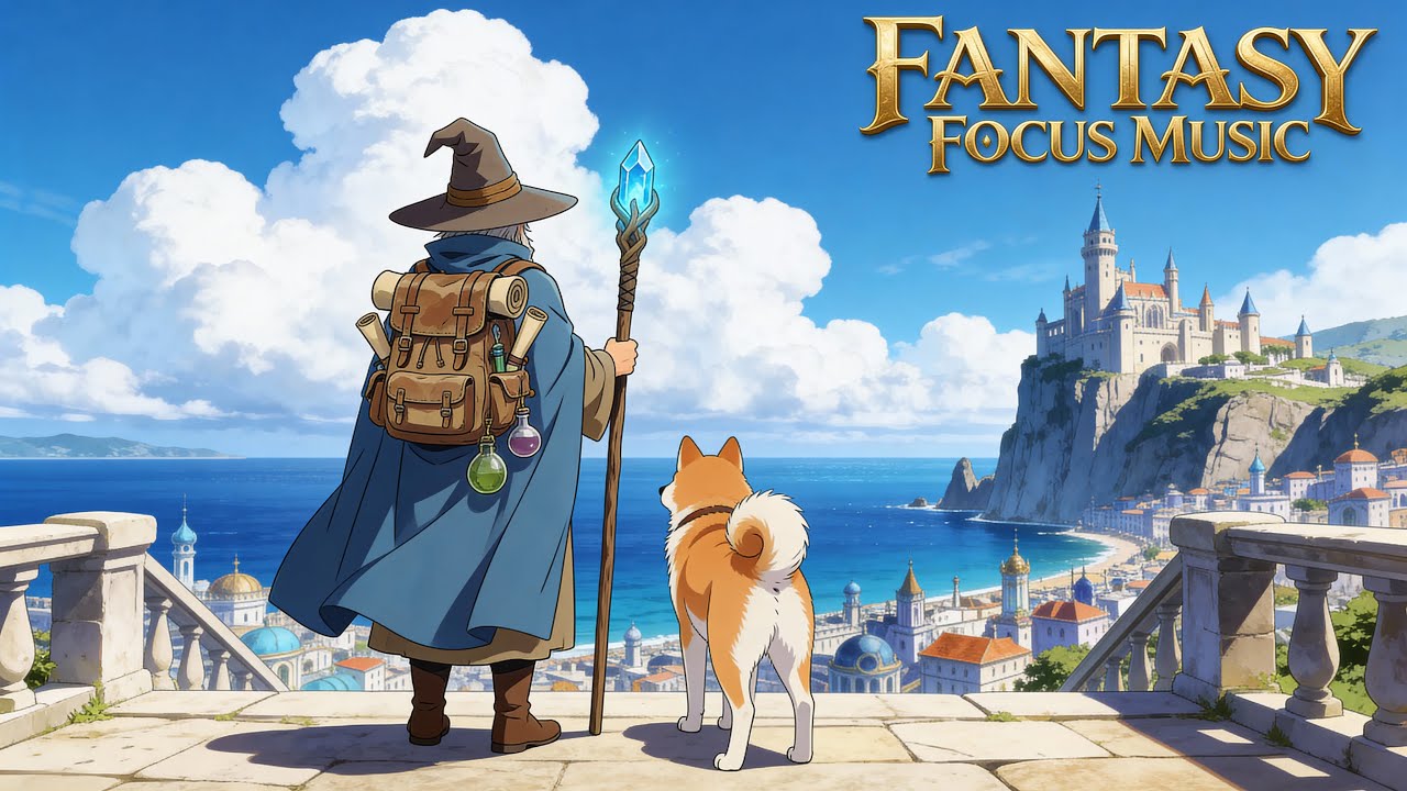 Enter a Calm Fantasy World - Focus Music for Deep Work (3 Hours)