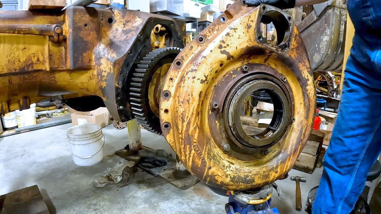 Let's make a tool to disassemble the final drive bearing race 1939 Caterpillar D4 4G9986 Episode #31