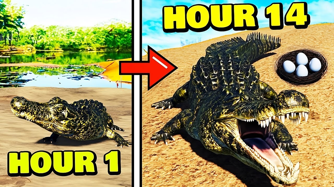 Surviving As A BABY DEINOSUCHUS in Prior Extinction Roblox